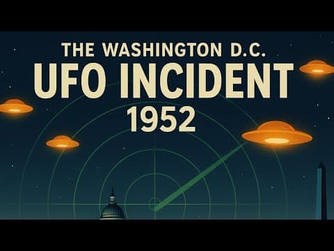 The 1952 Washington D.C. UFO Incident  - Radar, Jets & An Unsolved Mystery