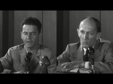 July 31, 1952 Flying Saucer / UFO Press Conference with Maj. Gen. Samford