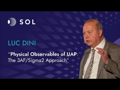 Pierre Bescond: UAP Observables – Performance, Morphology, and Energy Signatures (Sol 2025)
