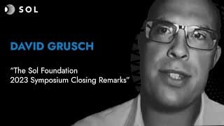 David Grusch: Closing Remarks (Sol Foundation 2023)
