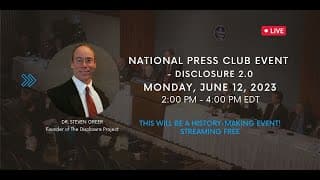 Dr. Greer's Shocking National Press Club Revelation Exposed!